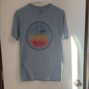 Next Level Apparel Gray Collegiate Tee